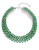 Expression Five-Row Rhinestone Collar Necklace - GREEN