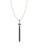 Expression Faux Pearl Tassel Pendant Necklace - BLACK