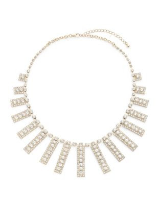 Expression Graduated Bar Collar Necklace - GOLD