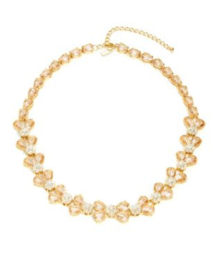 Kate Spade New York At First Blush Floral Collar Necklace - PINK