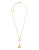 Michael Kors Brilliance Statement Gold Clear Triangle Lariat - GOLD