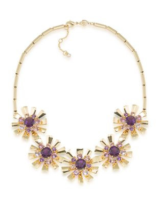 Carolee Starburst Statement Necklace - GREY