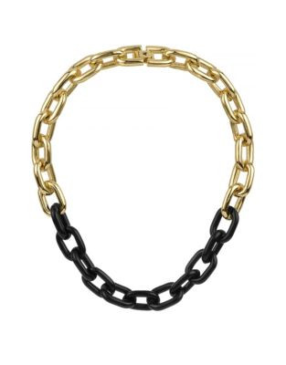 Sam Edelman Colourblock Links Necklace - GOLD