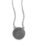 Lucky Brand Medallion Pendant Necklace - SILVER