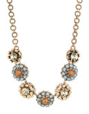 R.J. Graziano Floral Collar Necklace - BLUE