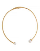 Rachel Zoe Pearl Collar Necklace - GOLD