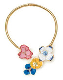 Kenneth Jay Lane Floral Collar Necklace - MULTI
