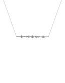 House Of Harlow 1960 Pave Bar Pendant Necklace - SILVER
