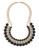 Expression Rhinestone Ball Collar Necklace - BLACK