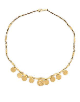 Chan Luu Yellow Goldplated Disc Necklace - GOLD