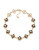 Carolee Faux Pearl Floral Chain Necklace - DARK BROWN