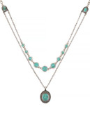 Lucky Brand Turquoise Double Layer Necklace - TURQUOISE