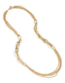 Robert Lee Morris Soho Prisma Mixed Link Long Necklace - GOLD