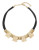 R.J. Graziano Hammered Statement Cord Necklace - GOLD