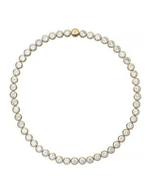 Michael Kors Park Avenue Faceted Stone Tennis Necklace - GOLD