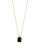Kenneth Cole New York Jet Set Faceted Stone Long Pendant Necklace - BLACK