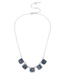Kenneth Cole New York Sprinkled Stone Charm Necklace - BLUE