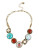 Betsey Johnson Lucky Charms Metal Plastic Necklace - RED