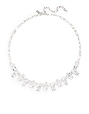Kate Spade New York Make Me Blush Crystal Collar Necklace - SILVER