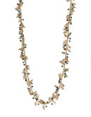 Expression Dangling Leaves Necklace - BLUE