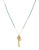 Chan Luu Semi Precious Beaded Pendant Necklace - BLUE