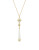 House Of Harlow 1960 Corona White Crystal Y Necklace - WHITE