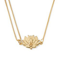 Alex And Ani Lotus Peace Petals Pull Chain Necklace - GOLD