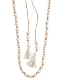 Chan Luu Tasseled Pearl Necklace - PEARL