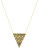 House Of Harlow 1960 Pave Tribal Triangle Pendant - GOLD