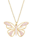 Swarovski Swarovski Crystal Butterfly Pendant Necklace - PINK
