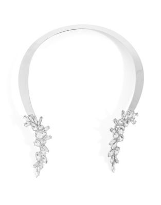 Expression Navette Tip Torque Necklace - SILVER