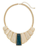 Expression Geometric Cut-Out Necklace - BLUE