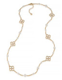Carolee Floral Wrap Illusion Necklace - WHITE