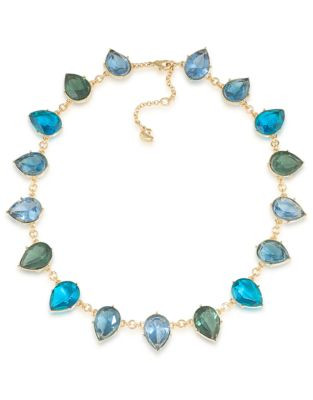 Carolee All-Around Teardrop Necklace - LIGHT BLUE