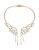 Betsey Johnson Pave Wing Collar Necklace - WHITE