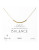 Dogeared Balance Collection Gold Plated Single Strand Necklace - GOLD