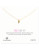 Dogeared Three Wishes Gold Plated Single Strand Necklace - GOLD