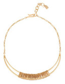 Robert Lee Morris Soho Crescent Frontal Necklace - SOFT GOLD