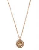 Lucky Brand Goldtone Openwork Pendant Necklace - GOLD