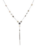 Chan Luu Labradorite and Sterling Silver Dagger Pendant Necklace - GREEN