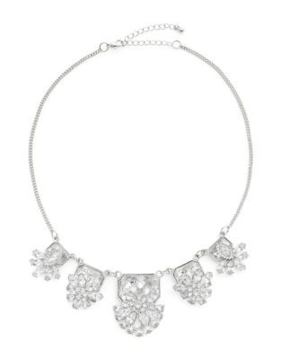 Expression Double Casting Collar Necklace - SILVER