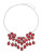 Expression Multi-Teardrop Statement Necklace - RED