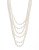 Expression Six-Row Candy Bead Necklace - BEIGE
