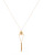 Gerard Yosca Triangle Fringe Pendant Necklace - GOLD