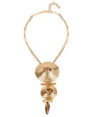 Robert Lee Morris Soho Faceted Stone Spiral Y-Shaped Necklace - TOPAZ