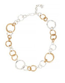 Robert Lee Morris Soho Two-Tone Ring Link Necklace - TWO TONE
