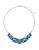 Expression Bejeweled Curve Bar Necklace - BLUE
