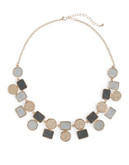 Expression Geometric Glitter Paper Necklace - ASSORTED