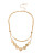 Kenneth Cole New York Citrus Slice Pave Geometric Bead Frontal Necklace - GOLD