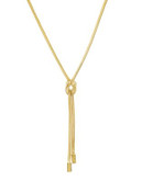 Kenneth Cole New York Knot Y Shaped Necklace - GOLD